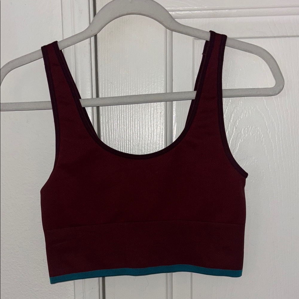 Outdoor Voices Seamless Ribbed Long Line Bra